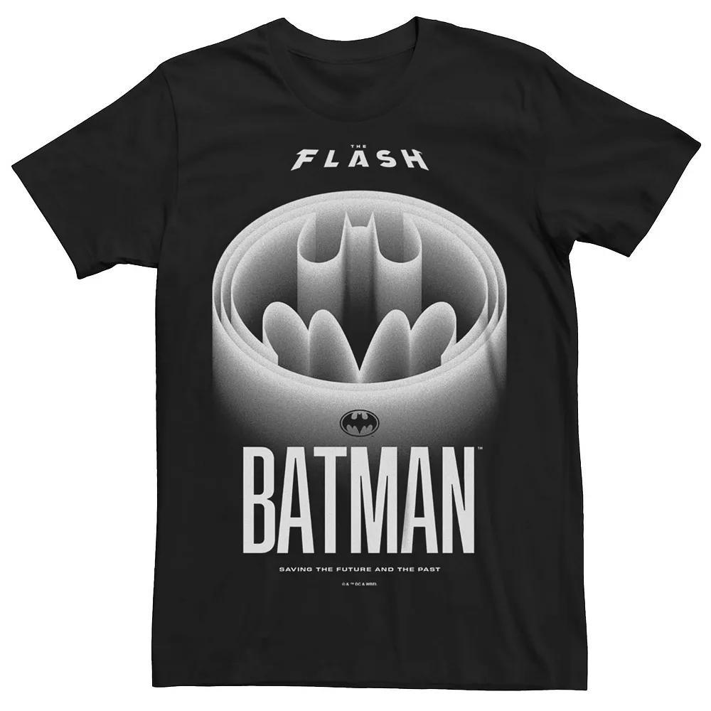 Big & Tall The Flash Batman Emblem Graphic Tee, Men's, Size: 3XL, Black Product Image