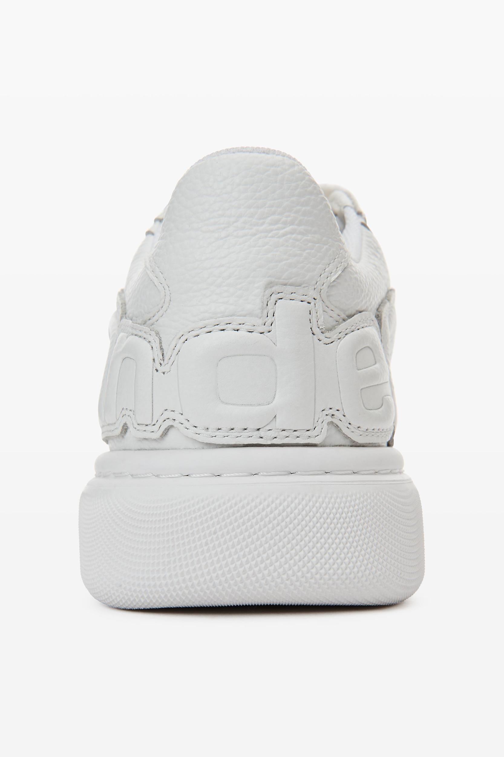 Puff Pebble Leather Sneaker With Logo Product Image