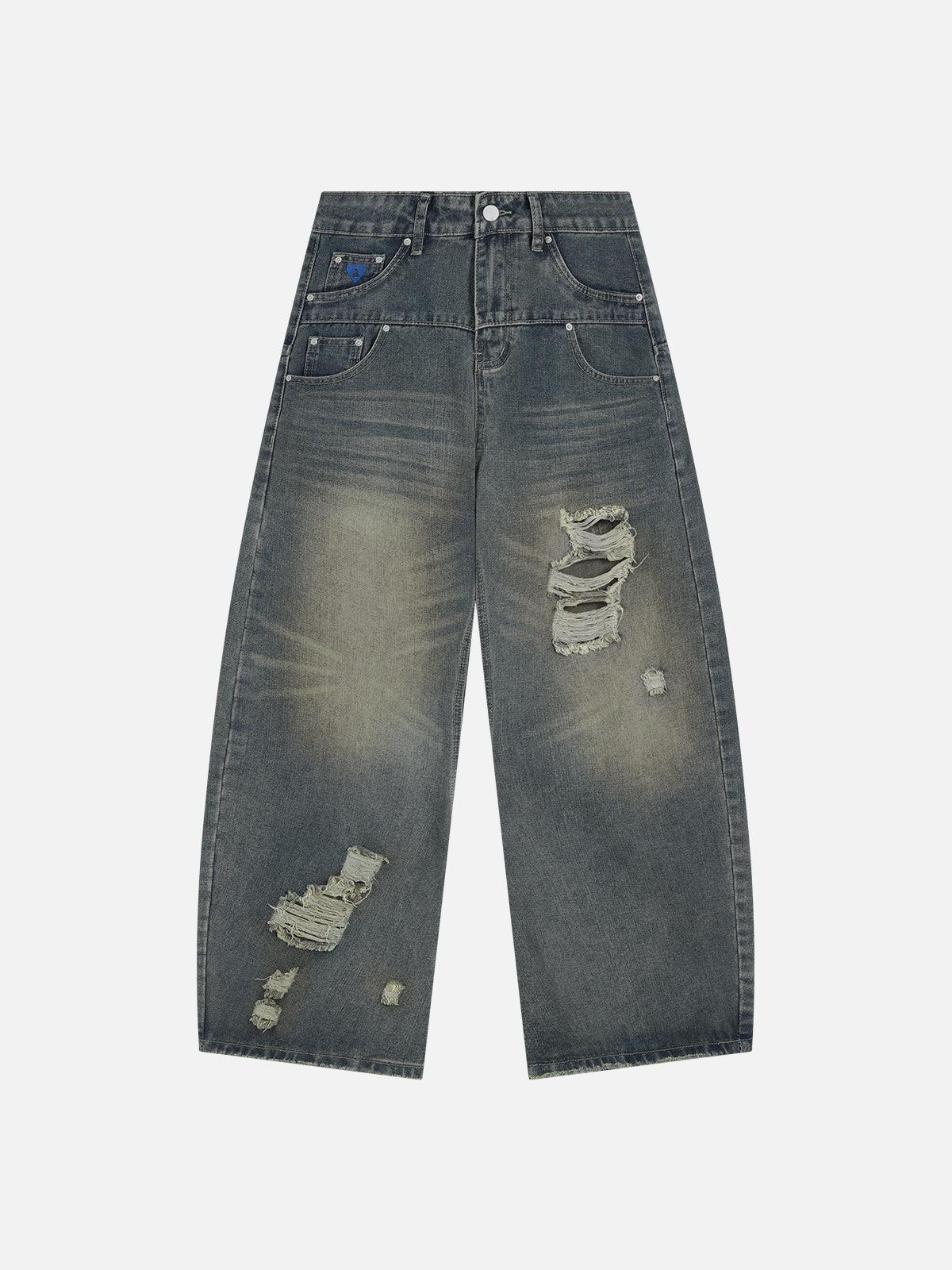 Aelfric Eden Distressed Super Baggy Barrel Jeans Product Image