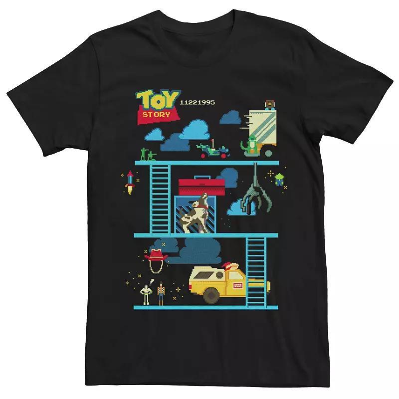 Men's Disney Pixar Toy Story 8-Bit Retro Game Tee, Size: XL, Black Product Image