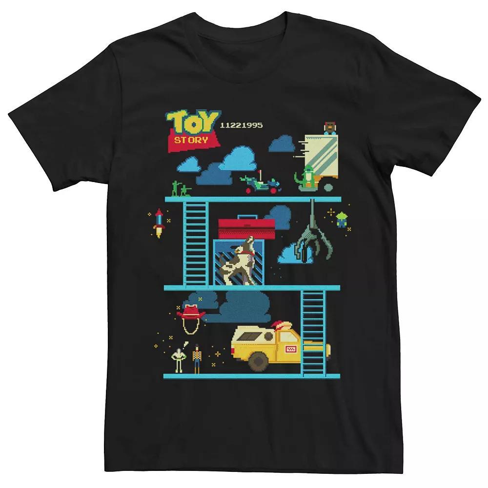 Men's Disney Pixar Toy Story 8-Bit Retro Game Tee, Size: XL, Black Product Image