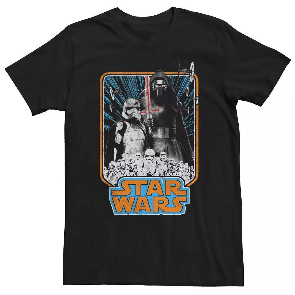 Big & Tall Star Wars Episode 7 The Force Awakens Kylo Ren Stormtroopers Box Tee, Men's, Size: 4XL, Black Product Image