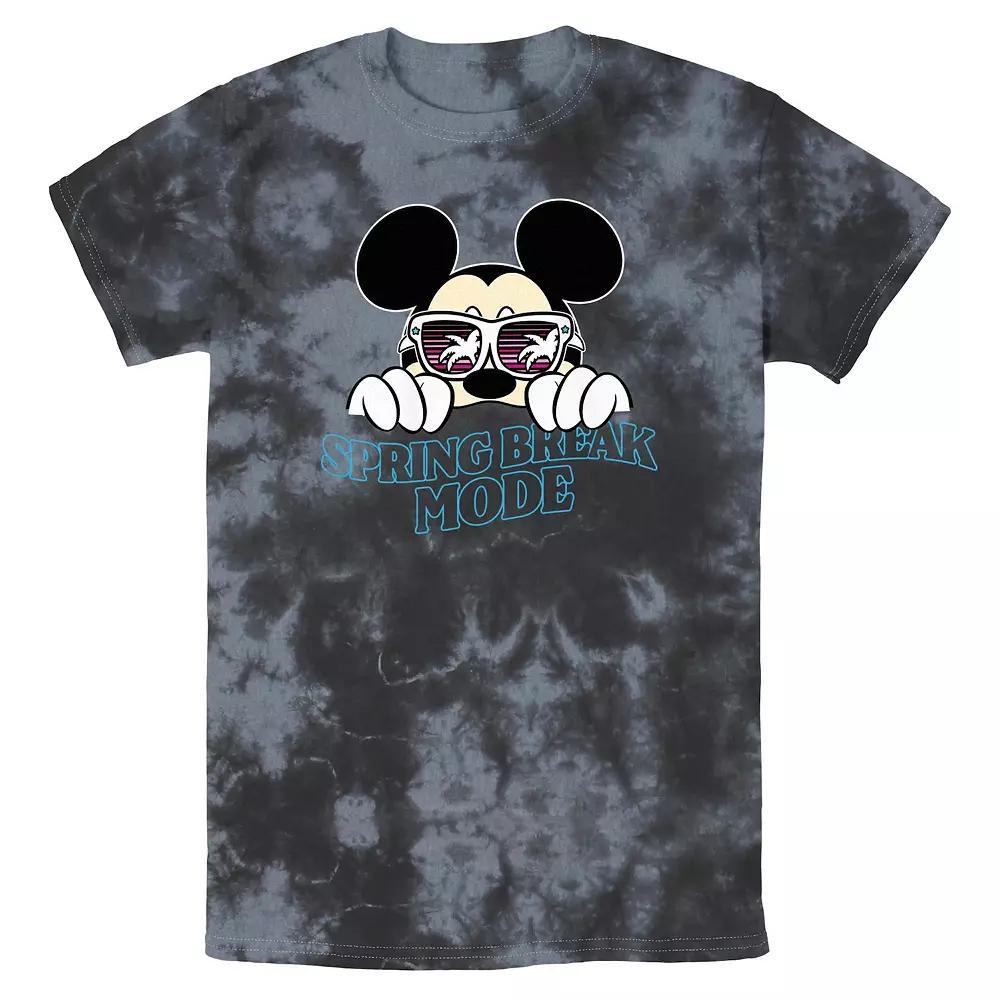 Disney's Mickey Mouse Spring Break Mode Bombard Wash Men's Graphic Tee, Size: XL, Black Grey Product Image