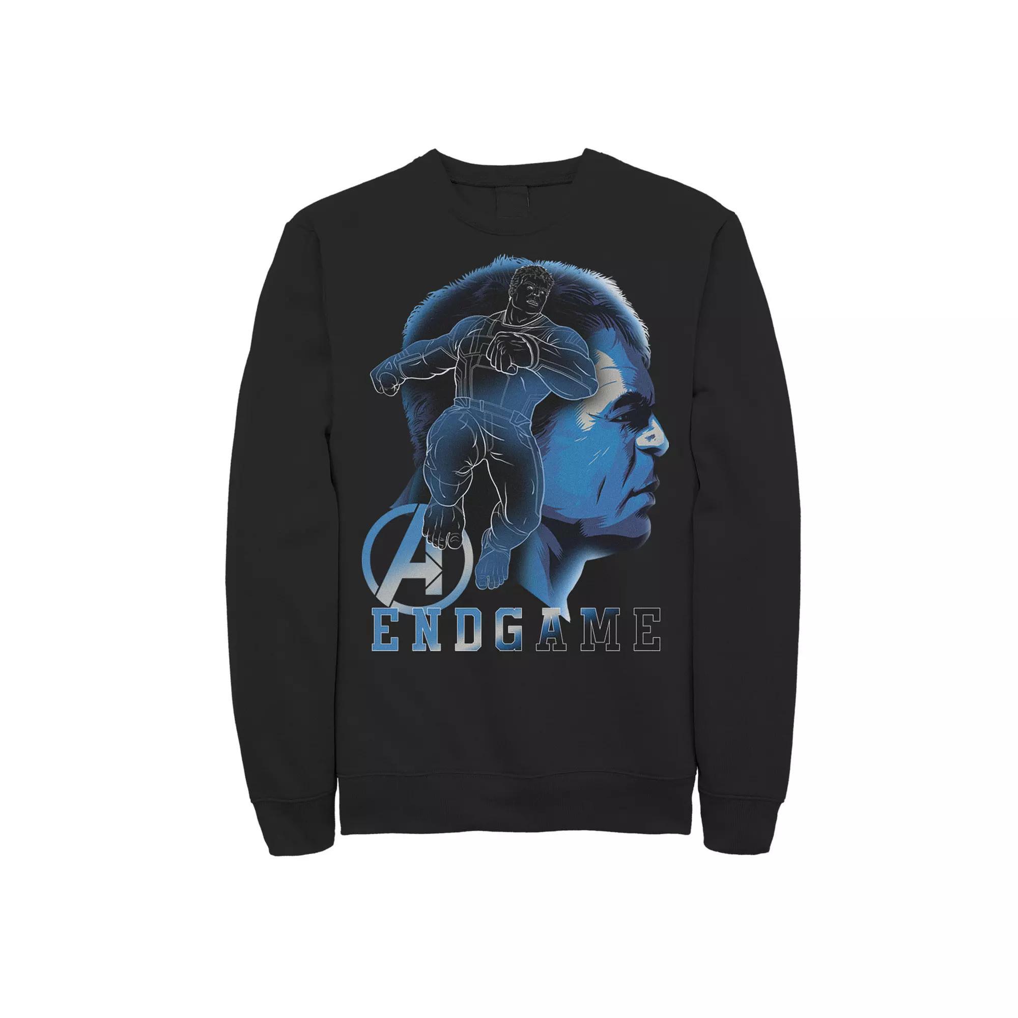 Men's Marvel Avengers Endgame Hulk Collage Fleece, Size: XXL, Black Product Image