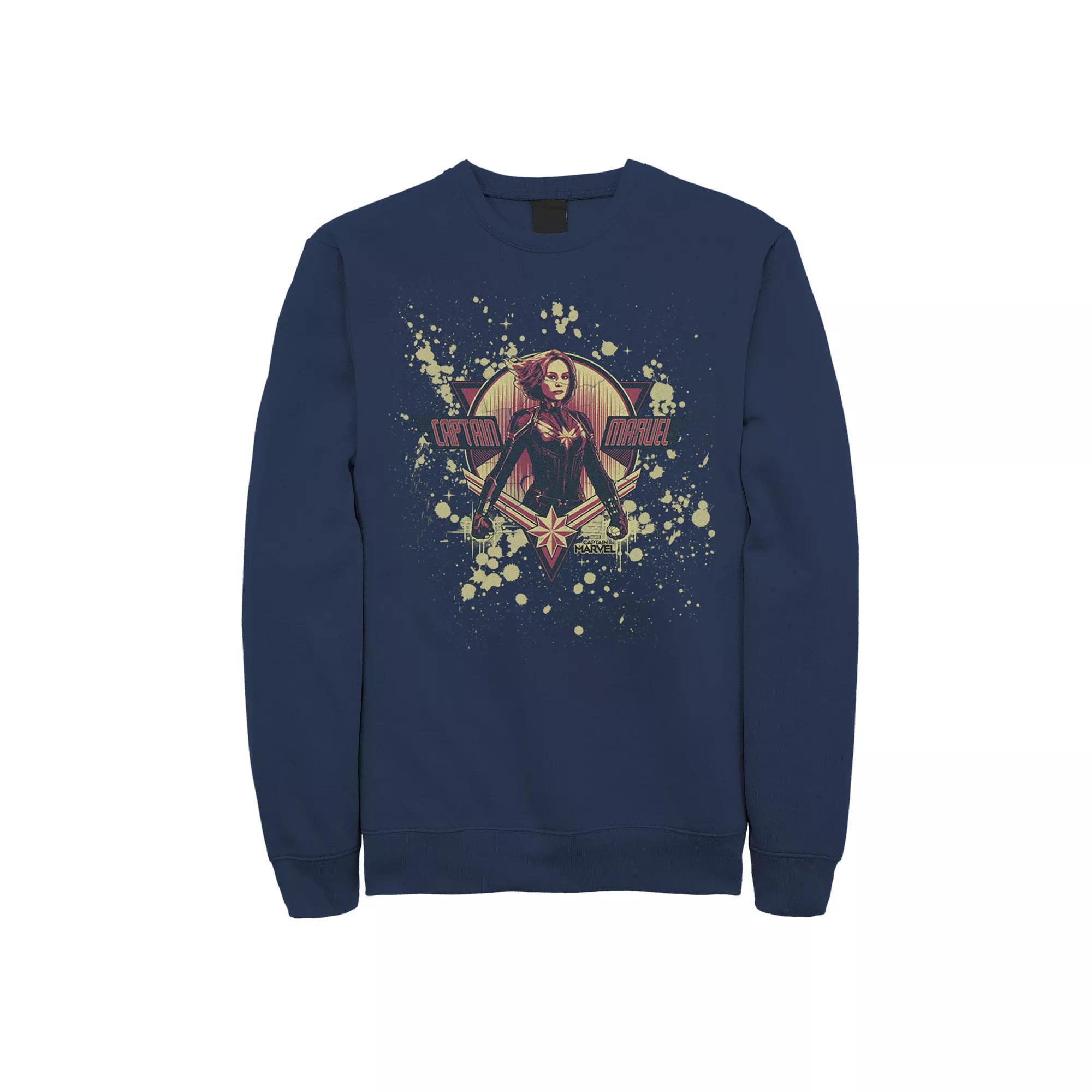 Men's Jurassic Park Life Finds A Way Goldblum Jeff Stare Sweatshirt, Size: Large, Blue Product Image