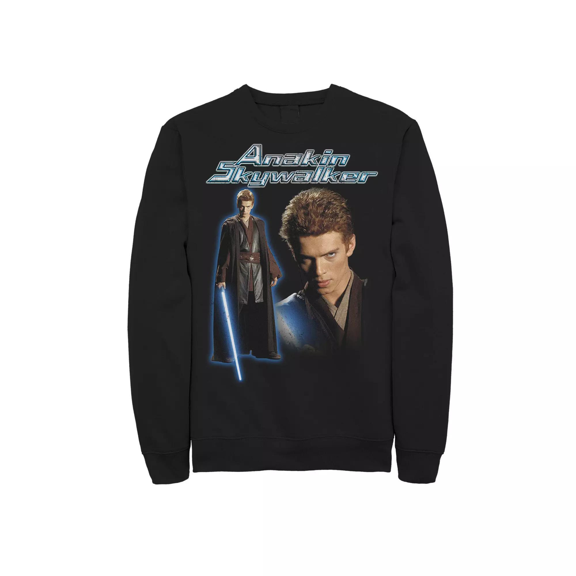 Big & Tall Star Wars Anakin Skywalker Portrait Fleece Sweatshirt, Men's, Size: 5XB, Black Product Image