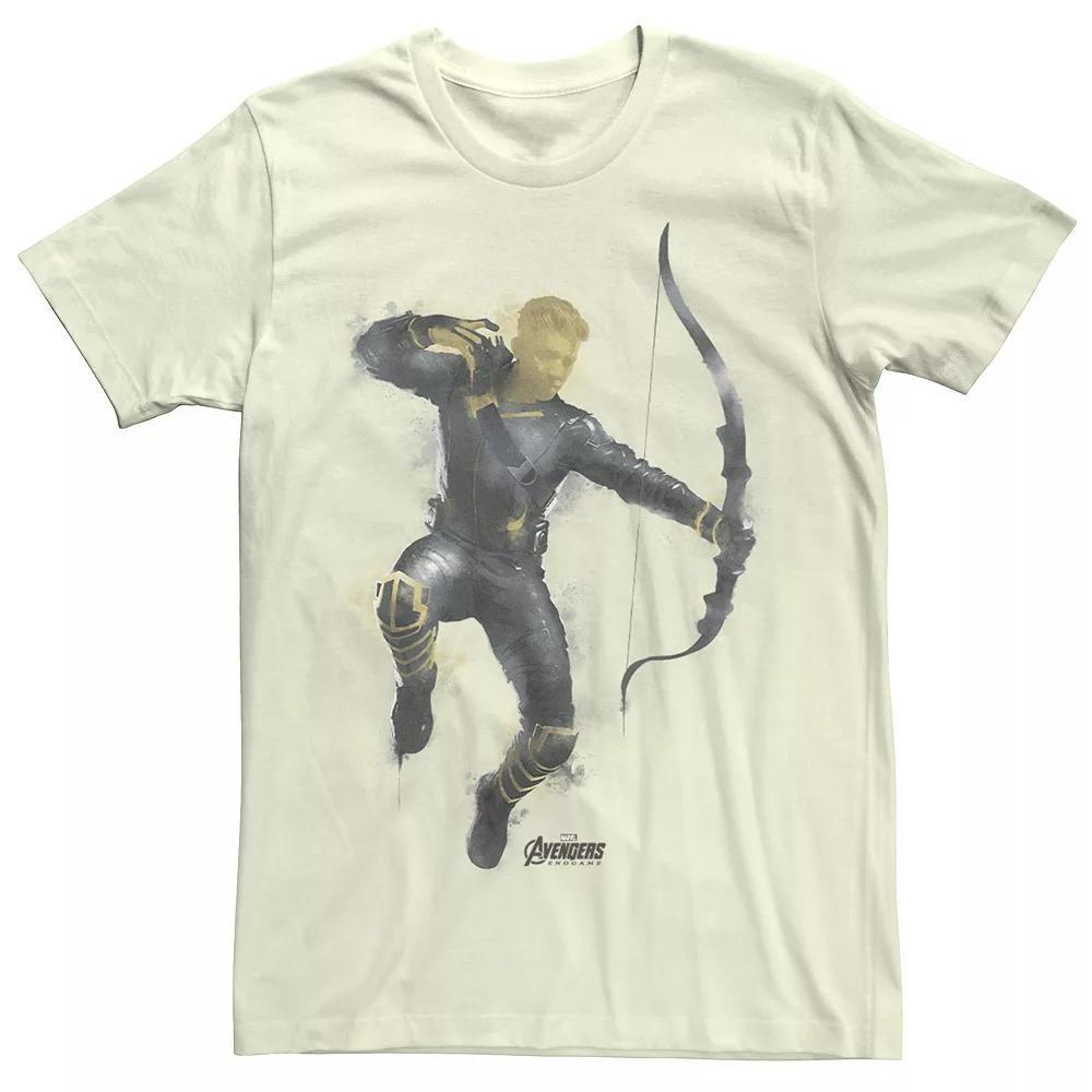 Men's Marvel Avengers Endgame Haweye Spray Paint Tee, Size: Medium, Natural Product Image