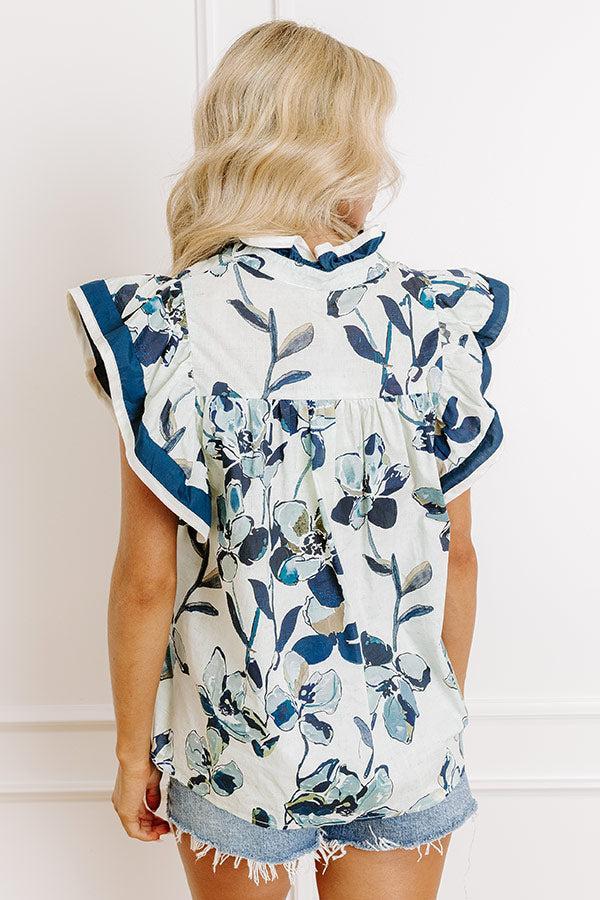 Tea And Chit Chat Floral Top Product Image