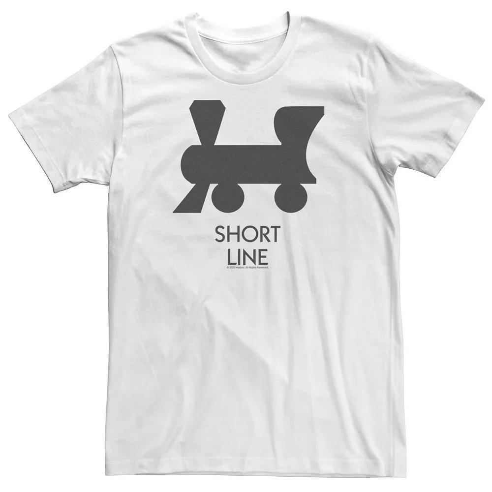 Big & Tall Monopoly Short Line Tee, Men's, Size: XXL Tall, White Product Image
