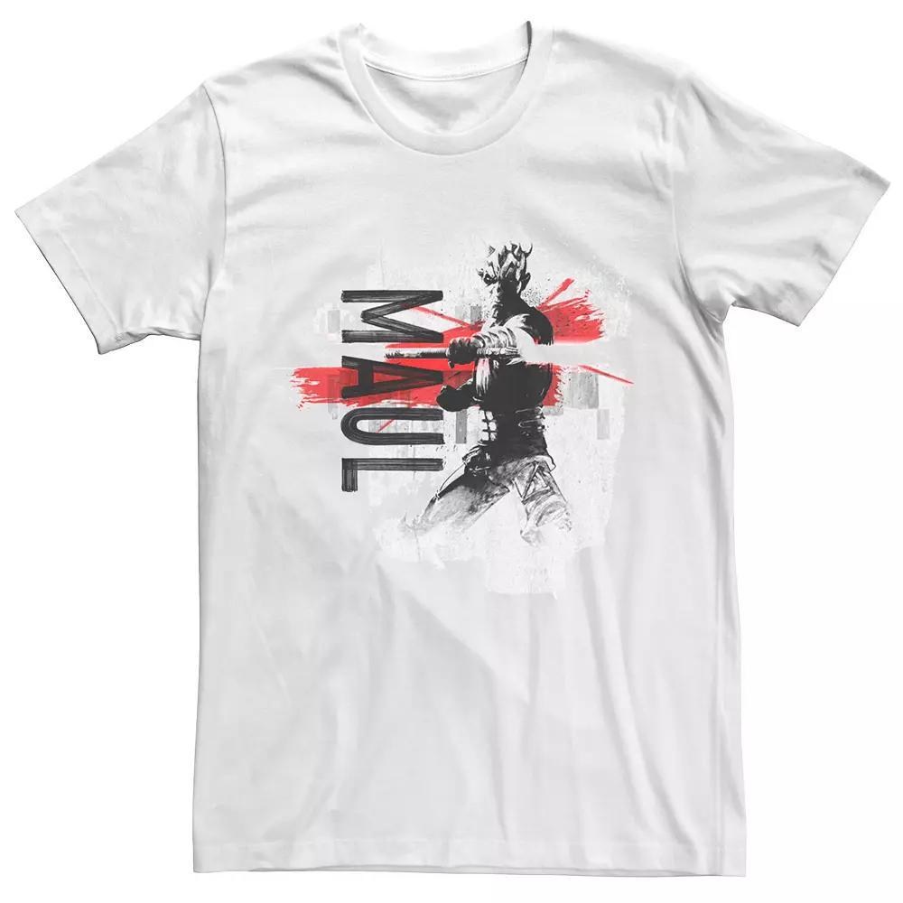 Men's Star Wars The Clone Wars Darth Maul Potrait Tee, Size: Small, White Product Image