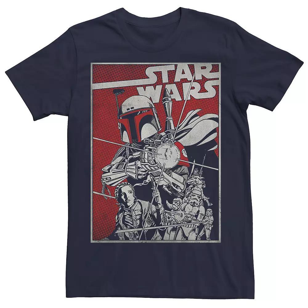 Men's Star Wars Boba Fett Comic Cover Tee, Size: 3XL, Black Product Image