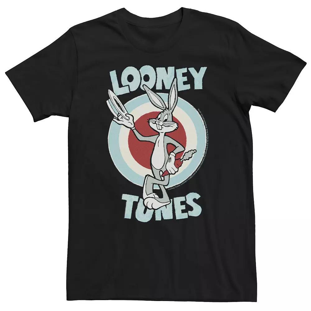 Men's Looney Tunes Bugs Bunny Logo Graphic Tee, Size: XXL, Black Product Image