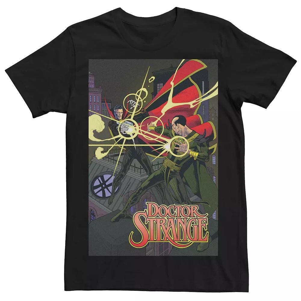 Men's Marvel Doctor Strange Mystic Arts Fight Comic Cover Tee, Size: XL, Black Product Image