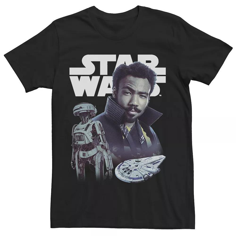 Men's Star Wars Han Solo Movie Lando Story Logo Tee, Size: Medium, Black Product Image