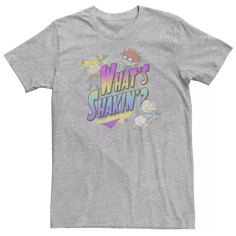 Big & Tall Father's Day "My Dad Is Super" Distressed Logo Tee, Men's, Size: Large Tall, Athletic Grey Product Image