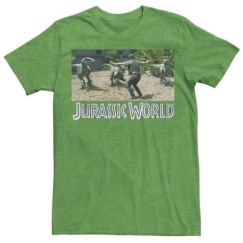 Mens Jurassic World Owen Raptor Pack Trainer Graphic Tee Grey Product Image