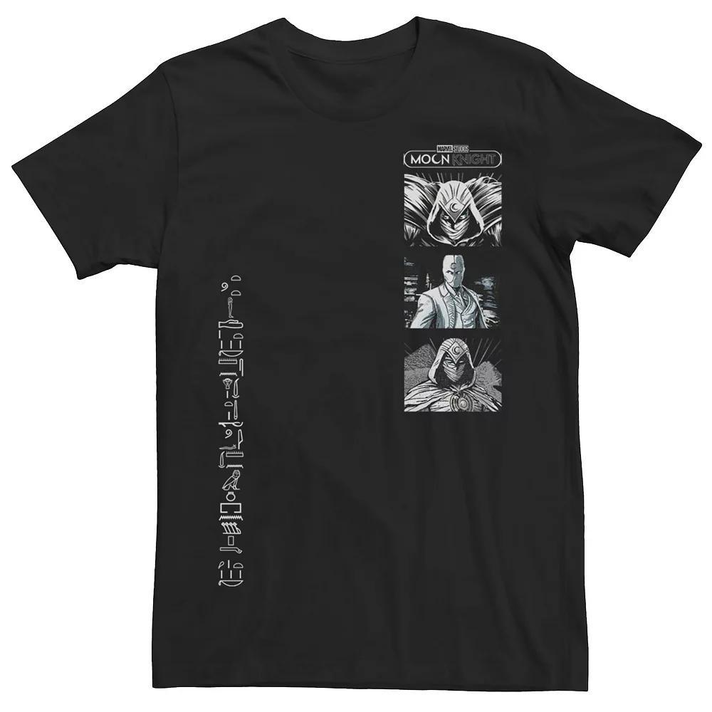 Men's Marvel Moon Knight MK Boxes And Glyphs Tee, Size: XXL, Black Product Image