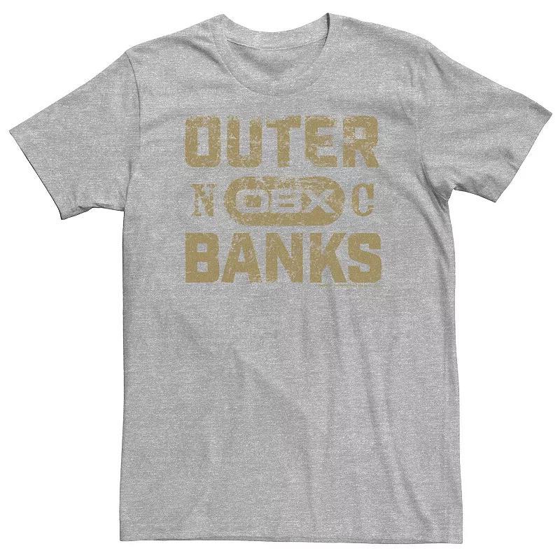 Big & Tall Outer Banks Gold Hue Logo Tee, Men's, Size: 3XL Tall, Athletic Grey Product Image