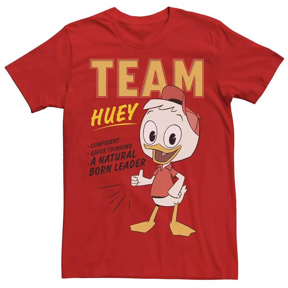 Disney's DuckTales Team Huey Men's Natural Born Leader Tee, Size: Large, Red Product Image