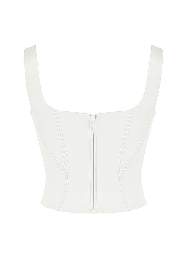 Rafa Ivory Satin Longline Corset Product Image