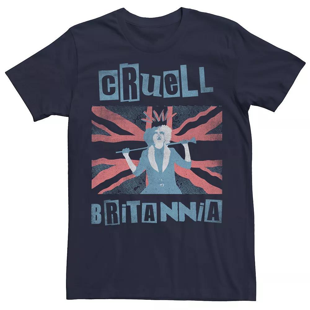 Disney's Cruella De Vil Men's Britannia Tee, Size: XL, Red Product Image