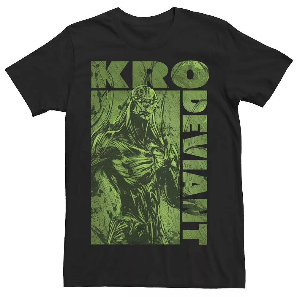 Men's DC Comics The Joker Text Fill Big Face Tee, Size: XL, Navy Grey Product Image