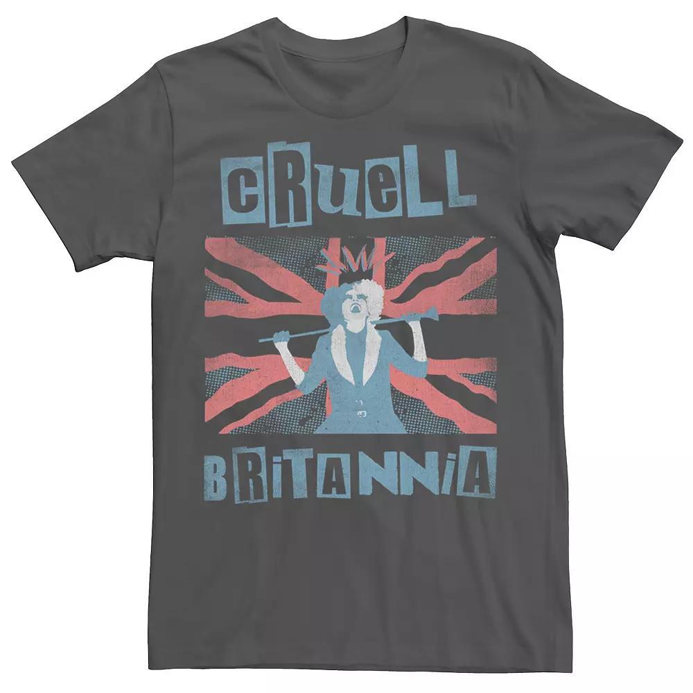 Disney's Cruella De Vil Men's Britannia Tee, Size: Medium, Blue Product Image