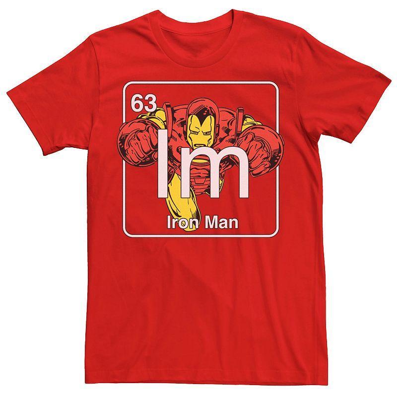 Men's Marvel Avengers Iron Man Element Tee, Size: Large, Red Product Image