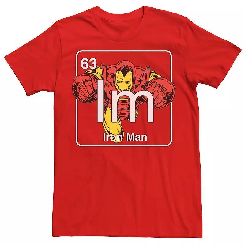 Men's Marvel Avengers Iron Man Element Tee, Size: Large, Red Product Image