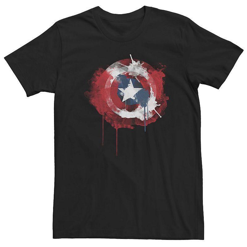 Men's Jurassic World Blue Velocirapter Paint Splatter Tee, Size: Medium, Black Product Image
