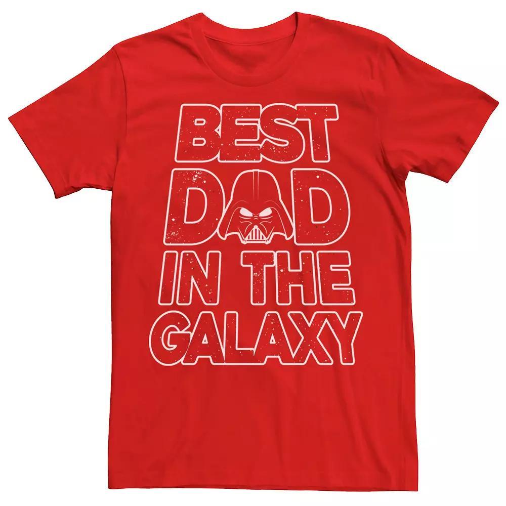 Men's Star Wars Vader Father's Day Galaxy's Best Tee, Size: 3XL, Blue Product Image