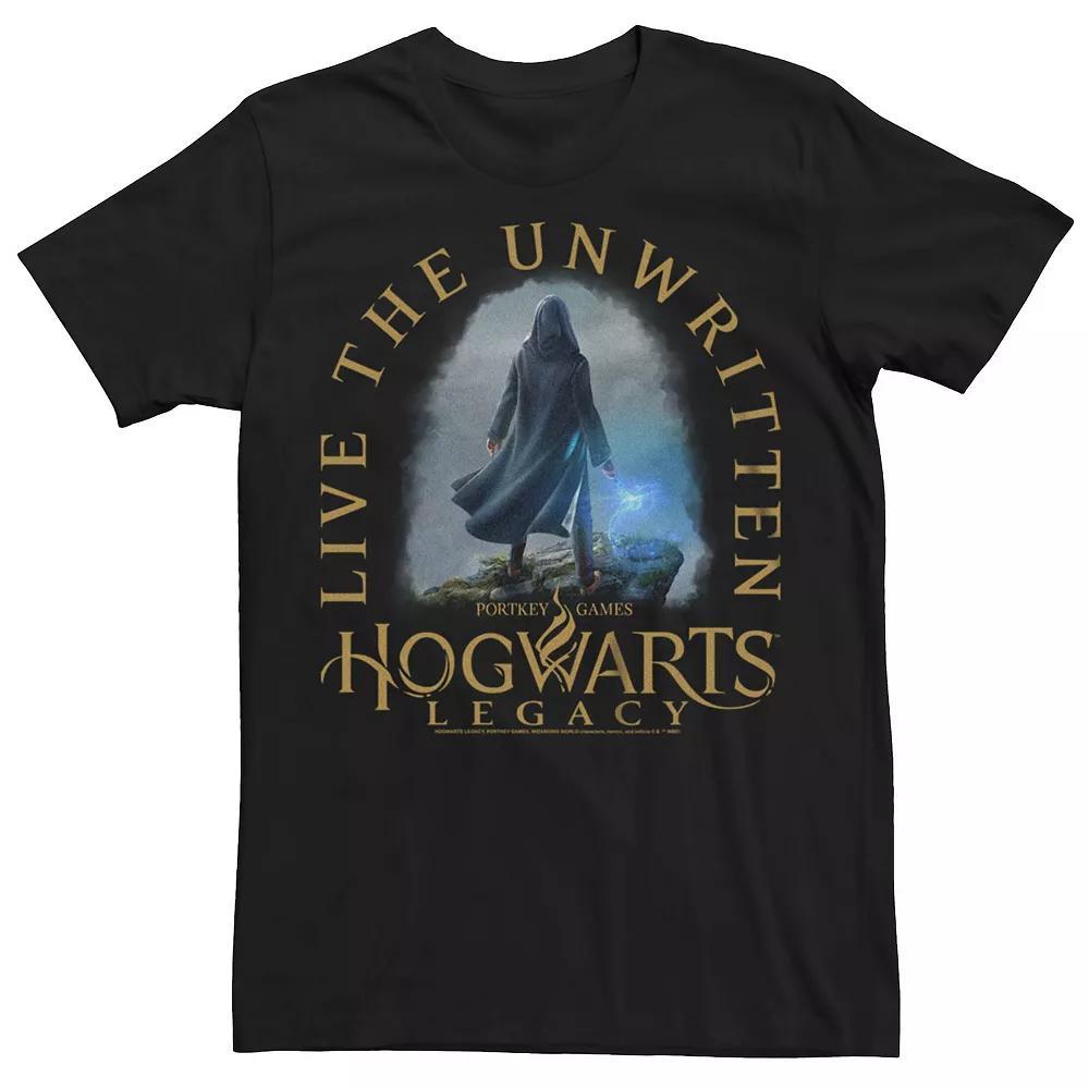 Men's Harry Potter Hogwarts Legacy Live the Unwritten Graphic Tee, Size: XXL, Black Product Image