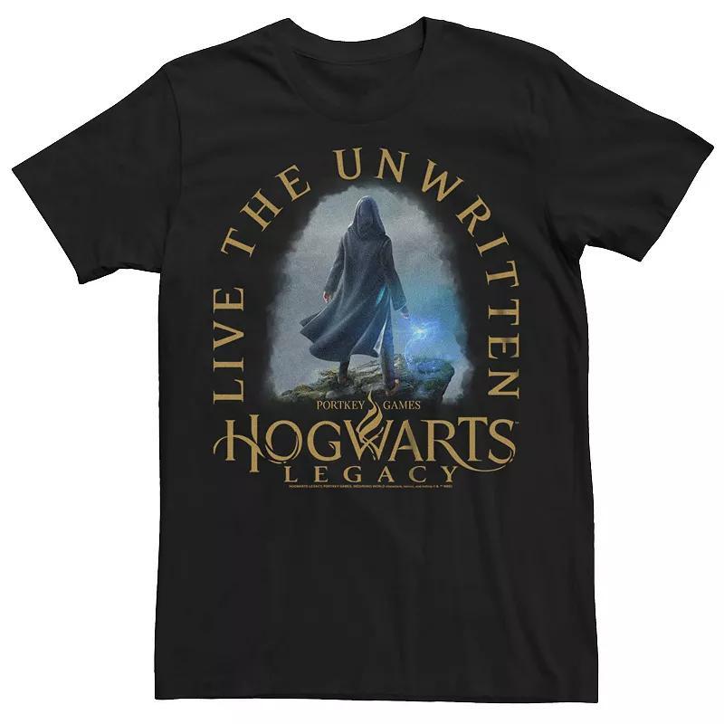 Men's Harry Potter Hogwarts Legacy Live the Unwritten Graphic Tee, Size: XXL, Black Product Image
