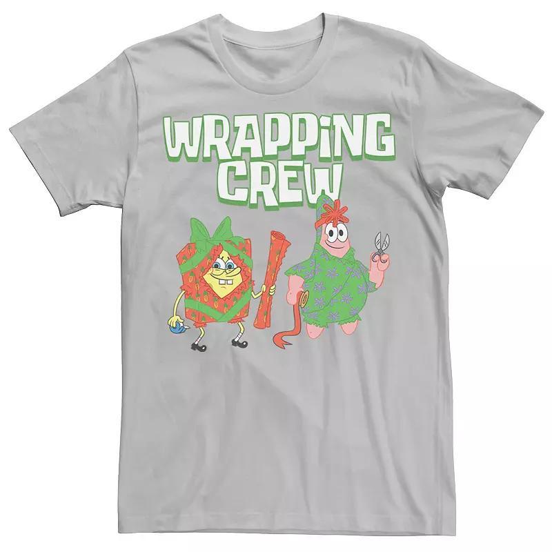 Men's Spongebob Squarepants Patrick Wrapping Crew Tee, Size: XL, Red Grey Product Image