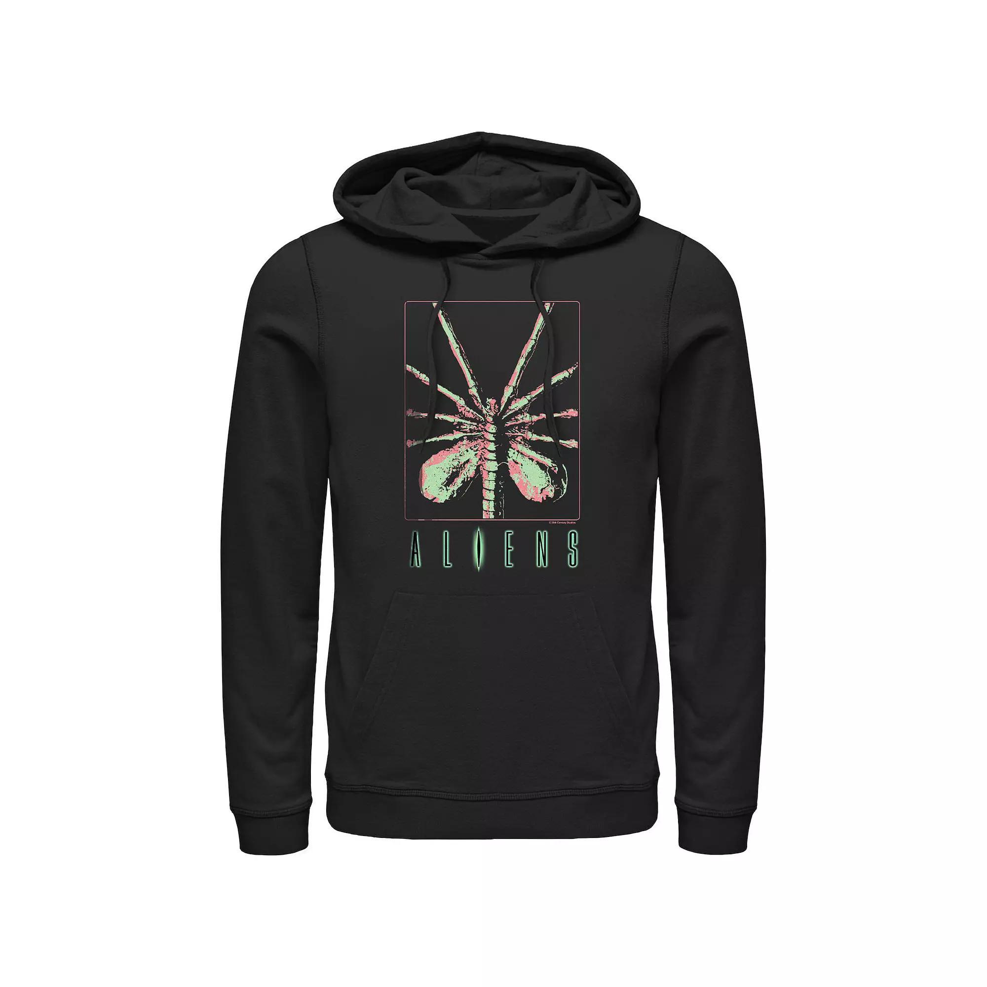 Men's Aliens Xenomorph Birth Graphic Hoodie, Size: Medium, Black Product Image