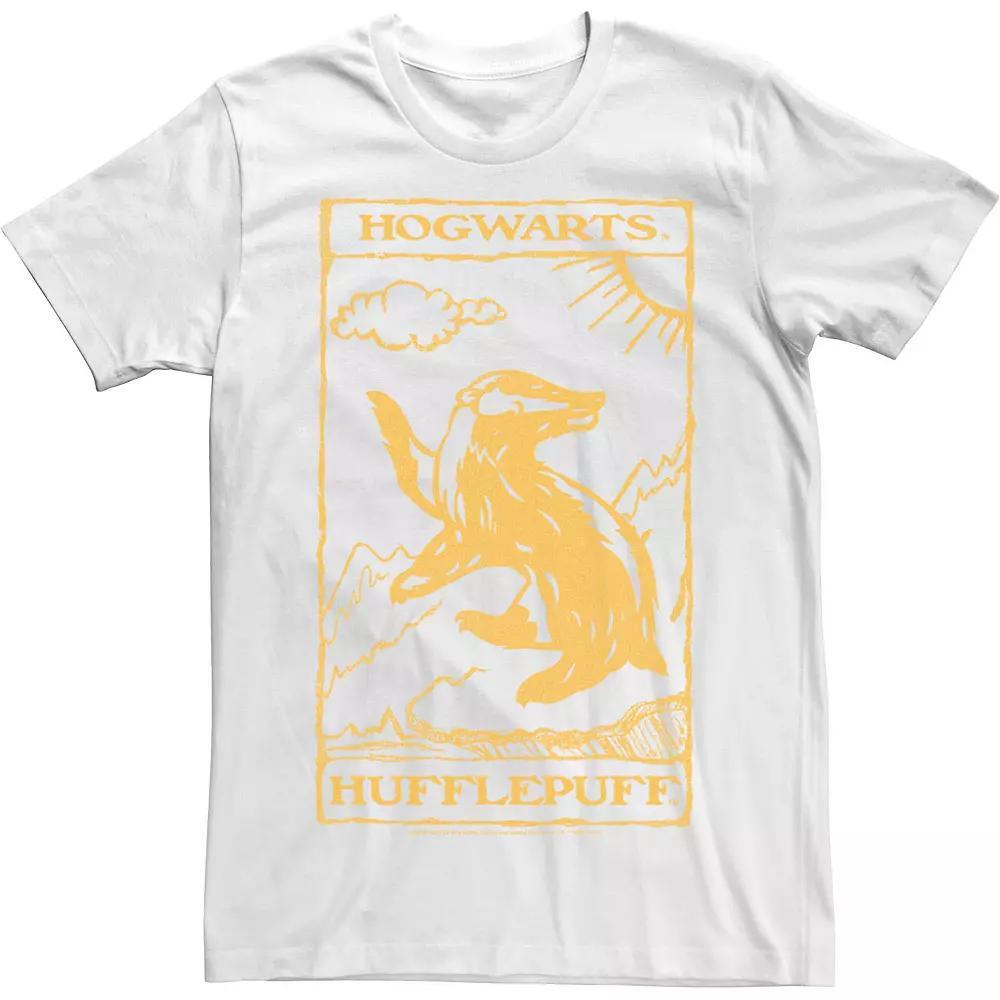 Men's Harry Potter Hufflepuff Tarot Playing Card Tee, Size: Large, White Product Image