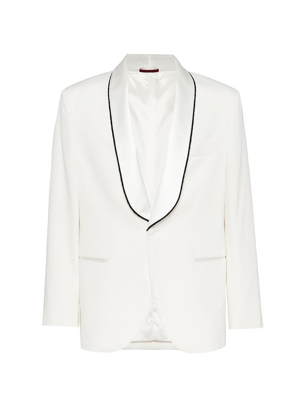Men's Rope Shawl-Collar Single-Breasted Dinner Jacket Product Image