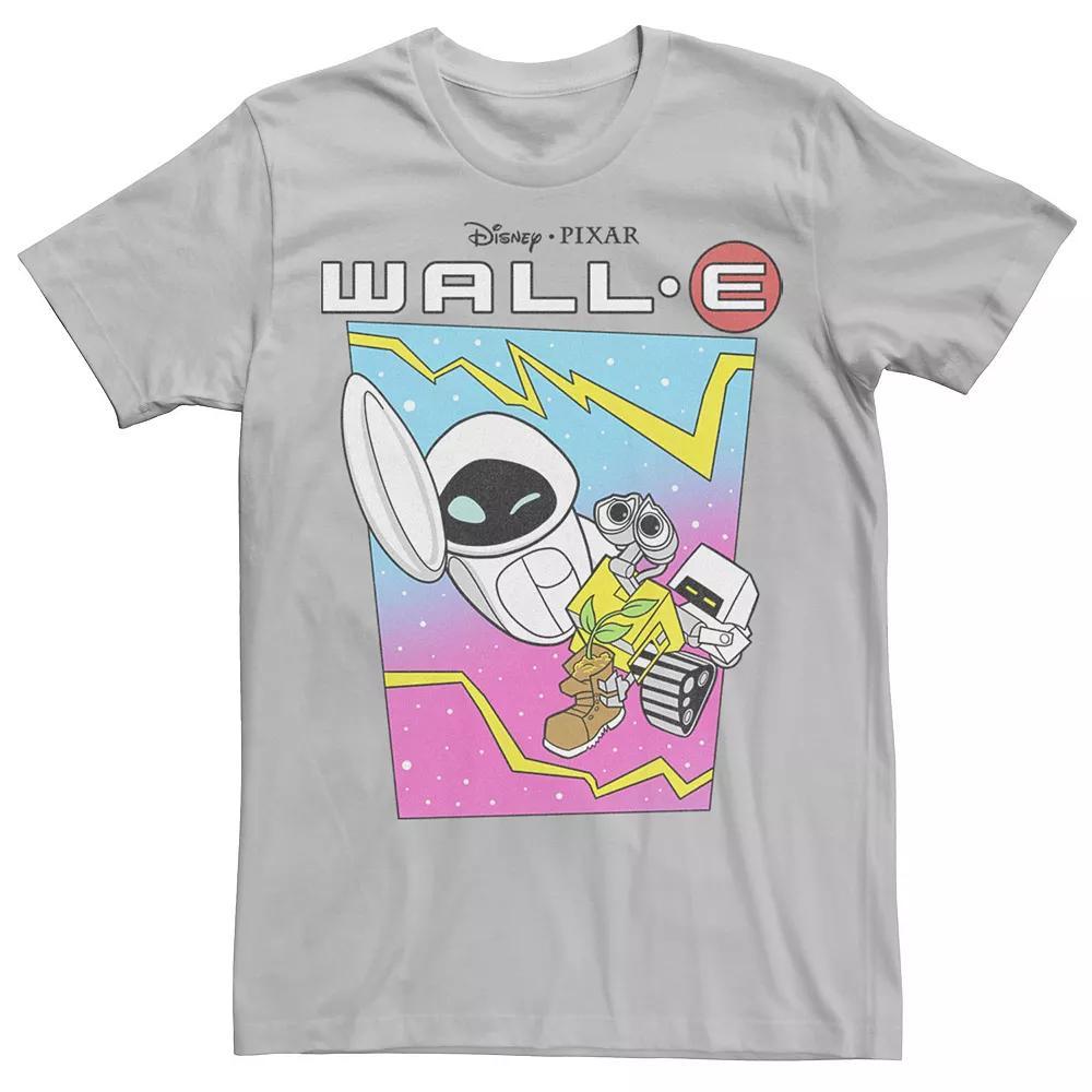 Disney / Pixar's WALL-E Eve Men's Burn-E Space Ride Tee, Size: XXL, Silver Product Image