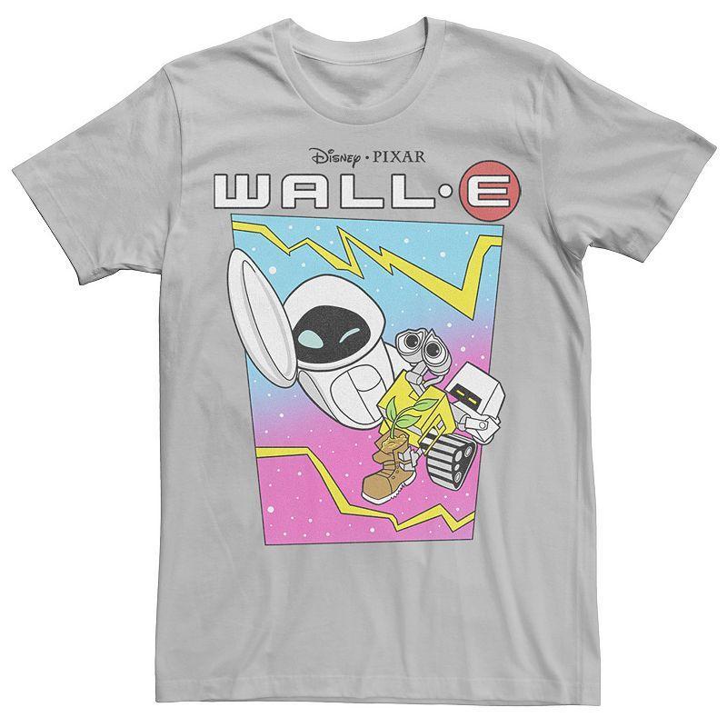 Disney / Pixar's WALL-E Eve Men's Burn-E Space Ride Tee, Size: XXL, Silver Product Image