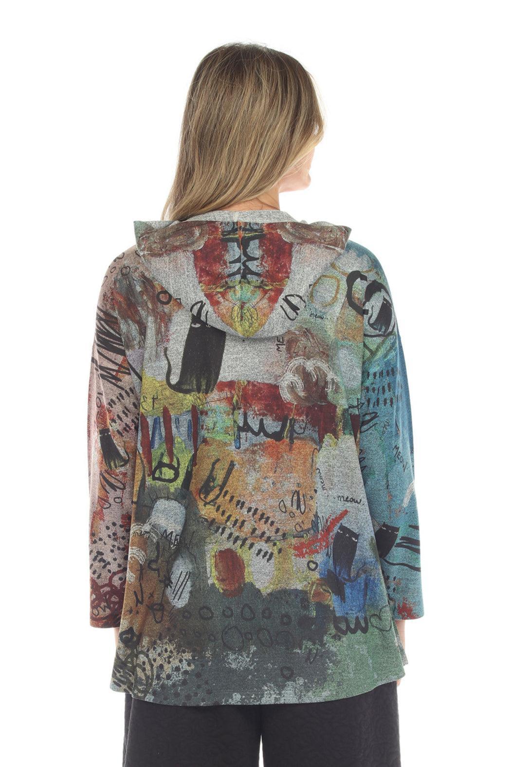 Moody Hoodie Knit Top Product Image