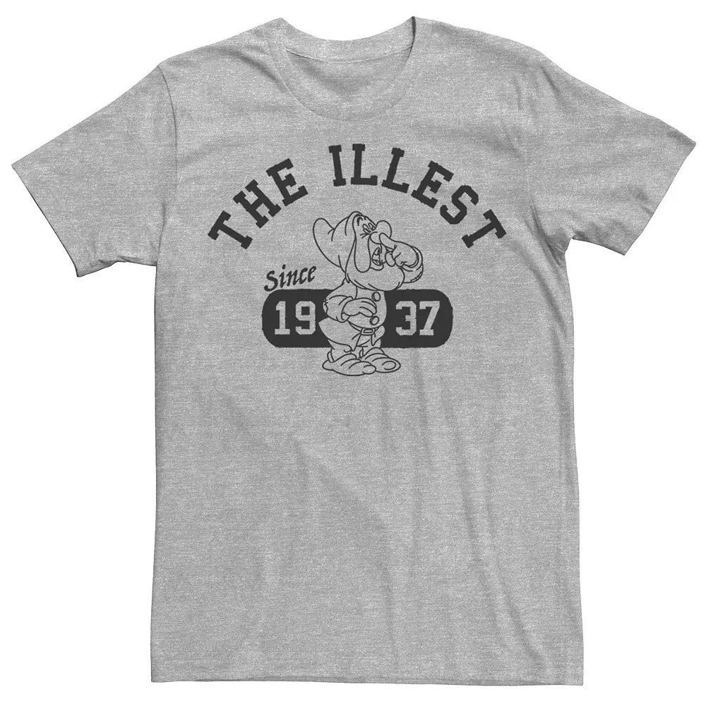 Disney's Snow White Sneezy Illest Vintage Men's Tee, Size: XL, Athletic Grey Product Image