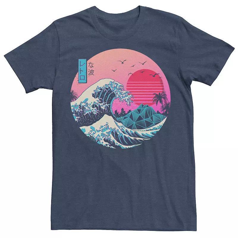 Men's The Great Retro Wave Polygon Graphic Tee, Size: XS, Red Product Image