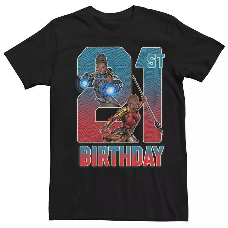 Men's Marvel Shuri Okoye 21st Birthday Tee, Size: Medium, Black Product Image