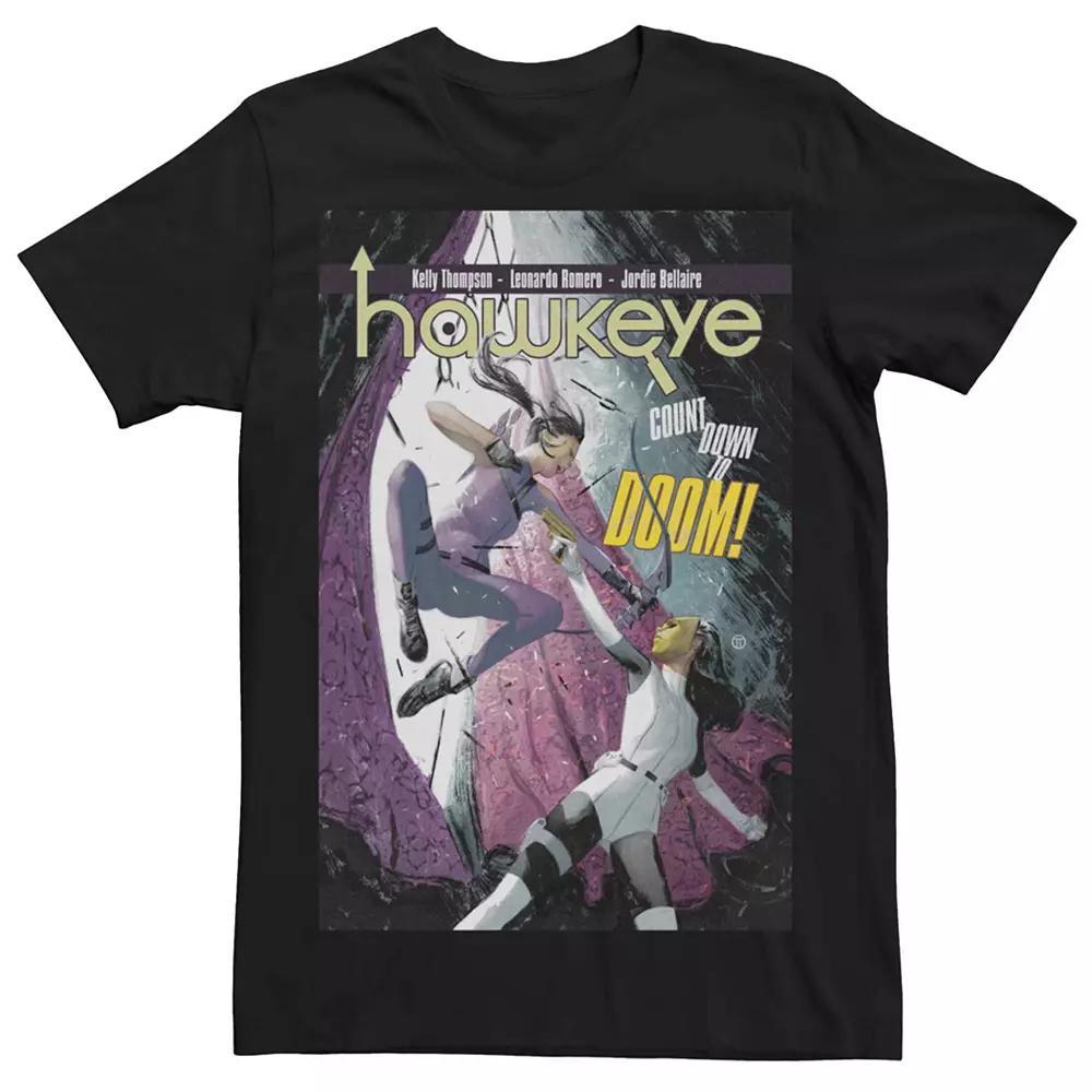 Men's Marvel Hawkeye Comic Cover Tee, Size: Large, Black Product Image