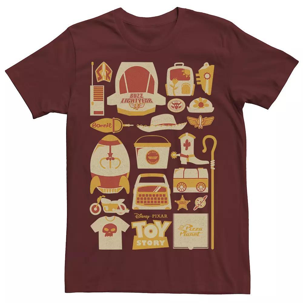 Disney / Pixar's Toy Story Men's Icons Poster Tee, Size: Medium, Red Product Image