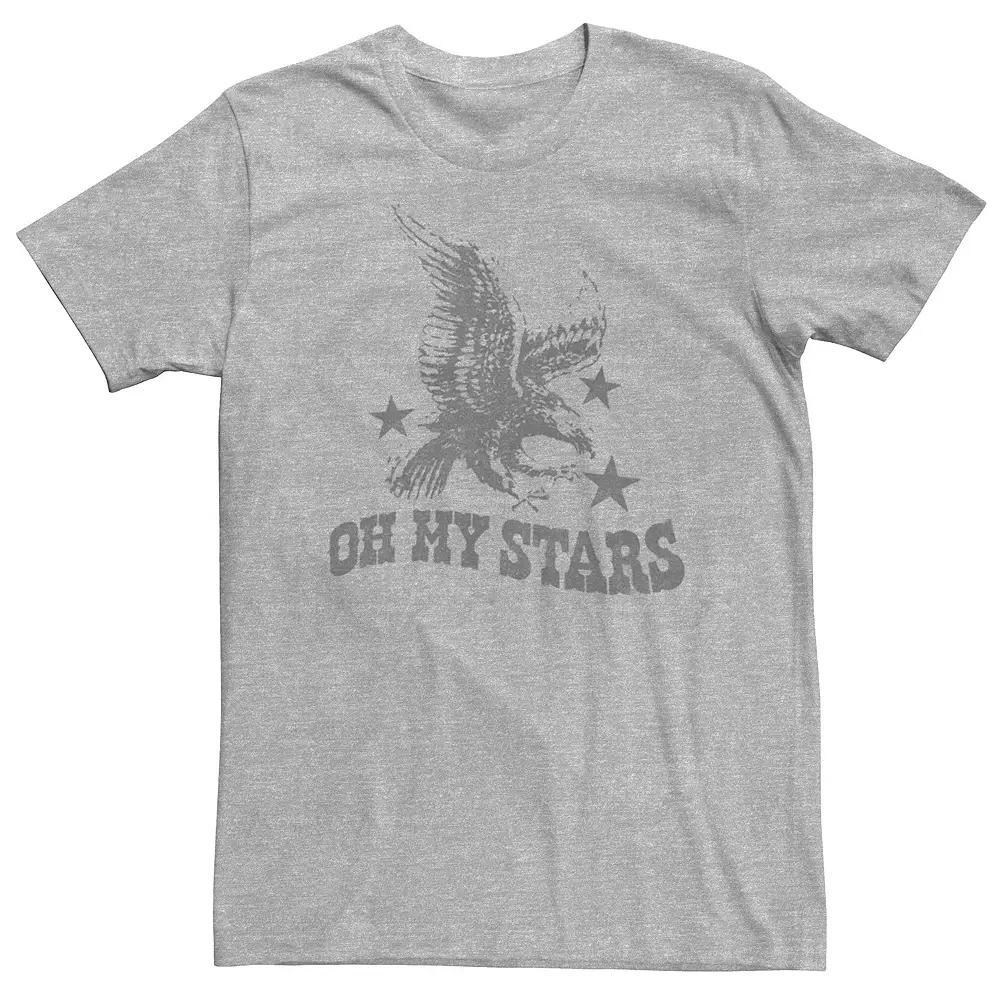 Big & Tall Americana "Oh My Stars" Eagle Tee, Men's, Size: XXL Tall, Athletic Grey Product Image