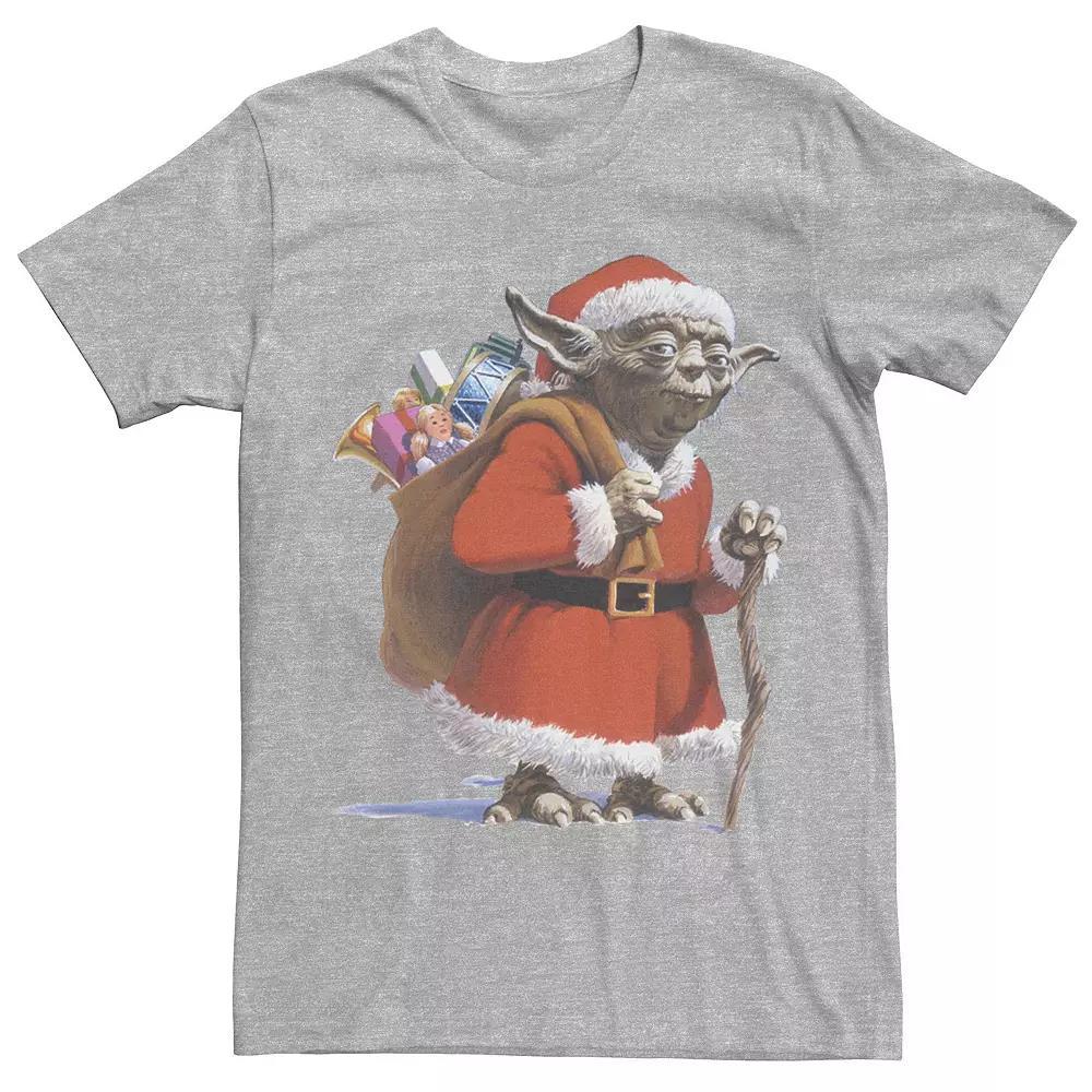 Men's Star Wars Santa Yoda Tee, Size: Large, White Product Image