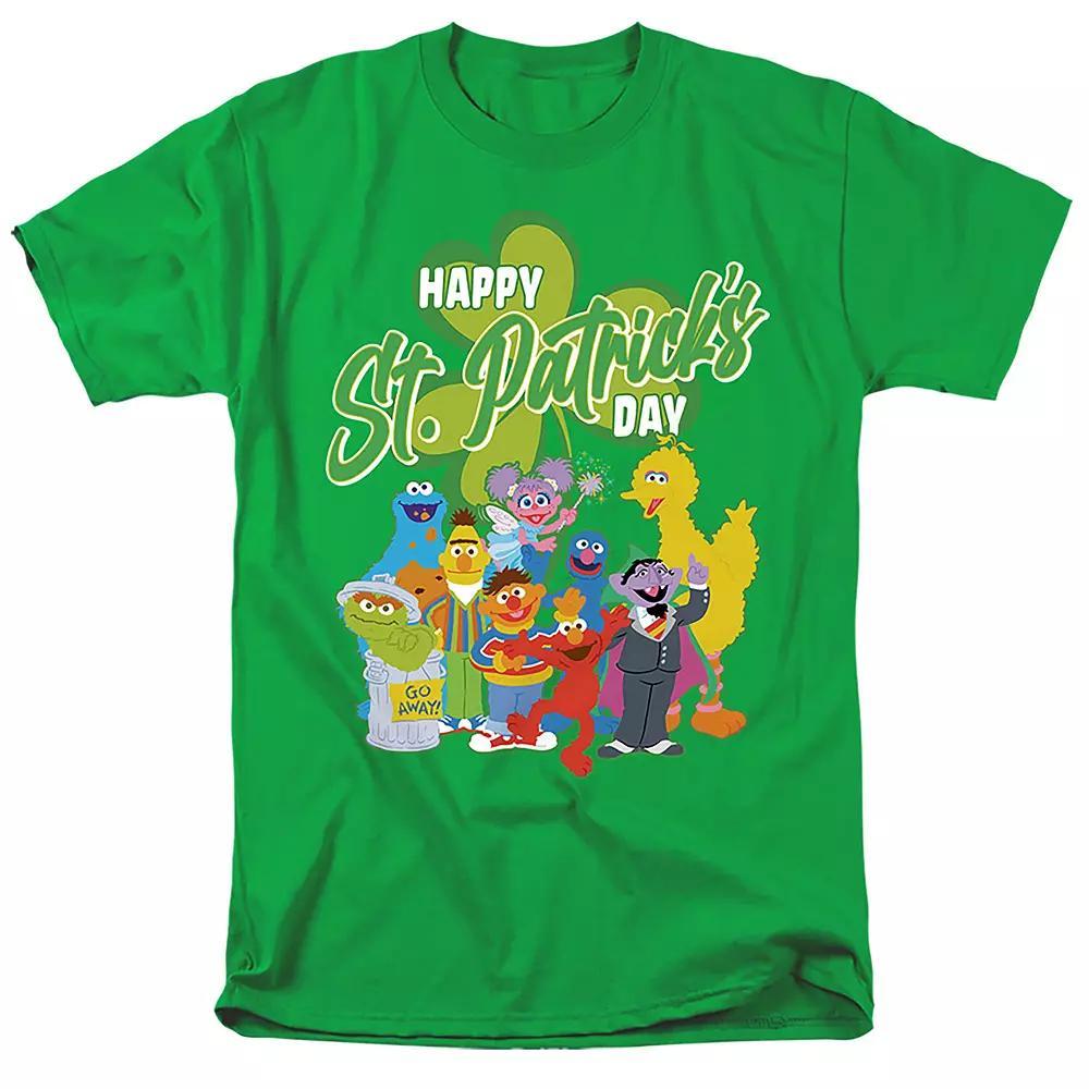 Men's Sesame Street St Patrick's Day Graphic Tee, Size: XXL, White Product Image