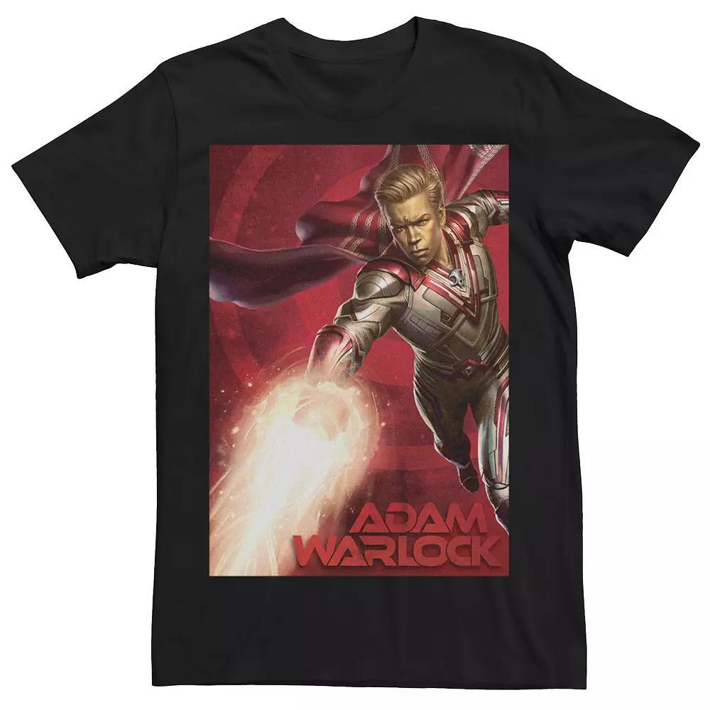 Big & Tall Marvel Guardians Of The Galaxy Vol. 3 Adam Warlock Poster Graphic Tee, Men's, Size: 4XL Tall, Black Product Image