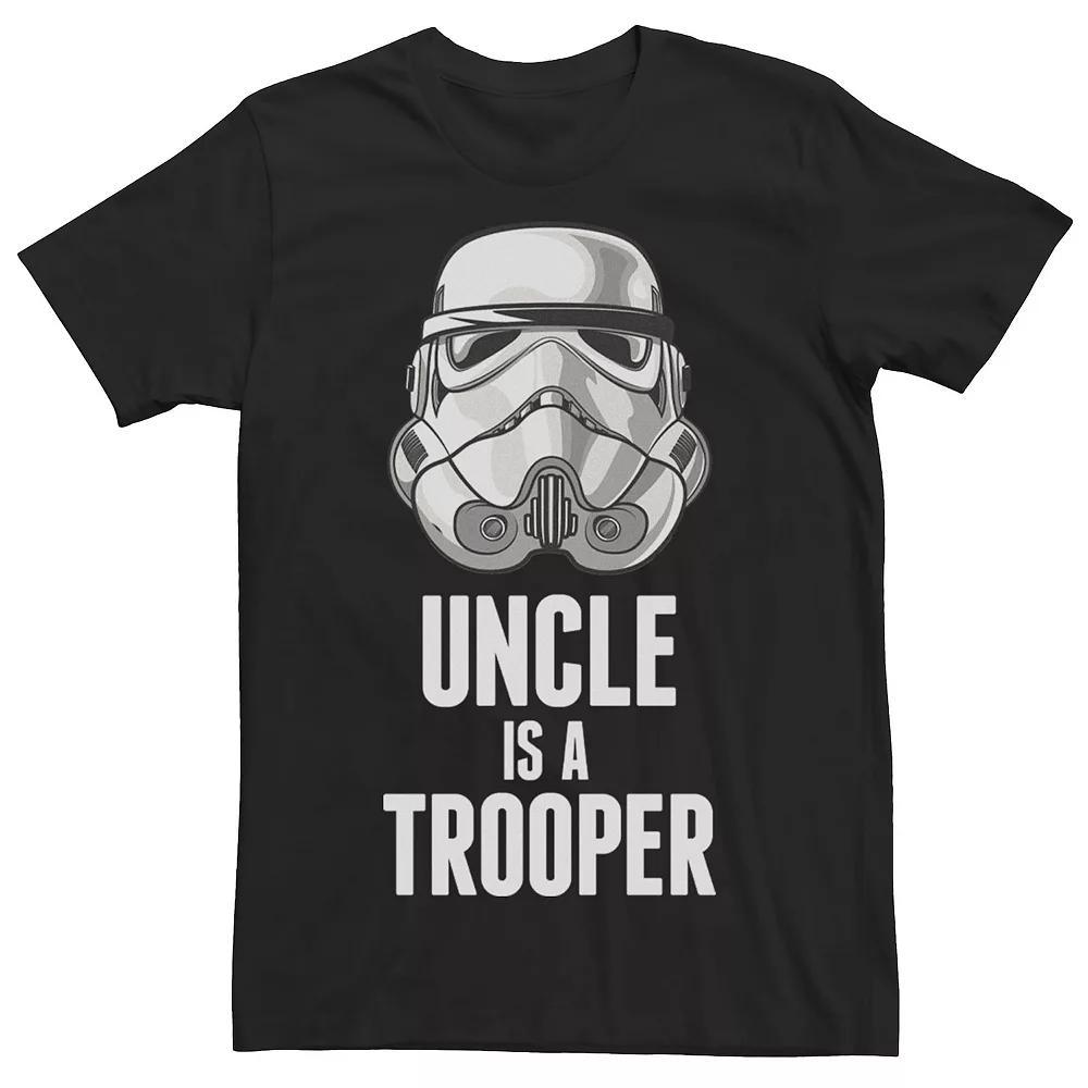 Men's Star Wars Stormtrooper Uncle Is A Trooper Tee, Size: Medium, Black Product Image